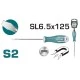 Μαγνητικό κατσαβίδι ίσιο TOTAL THT266125 SL 6.5X125mm