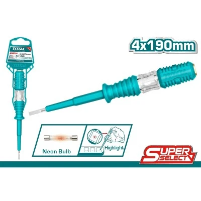 Δοκιμαστικό κατσαβίδι TOTAL THT291908 100-500V AC 190mm