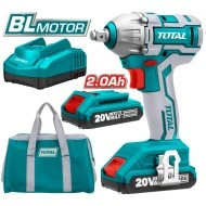Μπουλονόκλειδο μπαταρίας λιθίου TOTAL TIWLI2001 20V 2Ah 300Nm με LED ένδειξη χωρητικότητας