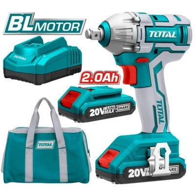 Μπουλονόκλειδο μπαταρίας λιθίου TOTAL TIWLI2001 20V 2Ah 300Nm με LED ένδειξη χωρητικότητας