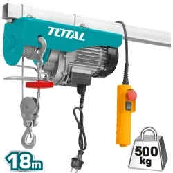 Ηλεκτρικό παλάγκο TOTAL TLH1952 250/500Kg 18m με τερματικό θερμικής προστασίας