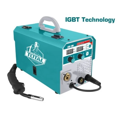 Ηλεκτροσυγκόλληση INVERTER σύρματος TOTAL TMGT1601 MAG/MIG/MMA/TIG 160A με LCD οθόνη Ηλεκτροσυγκόλληση INVERTER σύρματος TOTAL TMGT1601 MAG/MIG/MMA/TIG 160A με LCD οθόνη