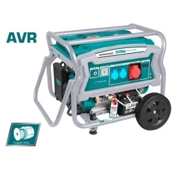 Ηλεκτρογεννήτρια βενζίνης TOTAL TP175006ET 6000W 95dB τριφασική με 25Lit δοχείο καυσίμου