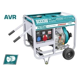 Ηλεκτρογεννήτρια DIESEL TOTAL TP450003 4500W 220-240V τριφασική με 16L δεξαμενή καυσίμου