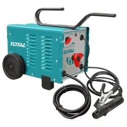 Ηλεκτροσυγκόλληση MMA TOTAL TW11601 160A με θερμικό ασφαλείας & ρόδες για εύκολη μεταφορά