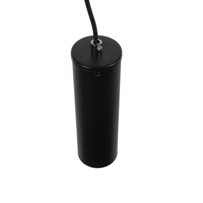Μοντέρνο κρεμαστό φωτιστικό CANNON Spot Gu10 AC 220-240V μονόφωτο μεταλλικό σε μαύρο χρώμα