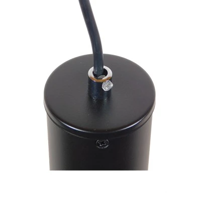 Μοντέρνο κρεμαστό φωτιστικό CANNON Spot Gu10 AC 220-240V μονόφωτο μεταλλικό σε μαύρο χρώμα