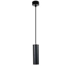 Μοντέρνο κρεμαστό φωτιστικό CANNON Spot Gu10 AC 220-240V μονόφωτο μεταλλικό σε μαύρο χρώμα
