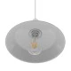 GloboStar® RAY 01044 Vintage Industrial Κρεμαστό Φωτιστικό Οροφής Μονόφωτο 1 x E27 Λευκό Μεταλλικό Καμπάνα Φ26 x Y25cm