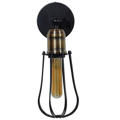 Απλίκα τοίχου vintage kelvo® CATEL για λάμπα E27 1xE27 AC 220-240V IP20 μαύρο & χρυσό 12x15x32cm 01056 Απλίκα τοίχου vintage kelvo® CATEL για λάμπα E27 1xE27 AC 220-240V IP20 μαύρο & χρυσό 12x15x32cm 01056