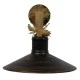 Boho φωτιστικό τοίχου - απλίκα kelvo® VINSA με ντουί E27 1xE27 AC 220-240V IP20 χάλκινο & μπεζ 50x27x25cm