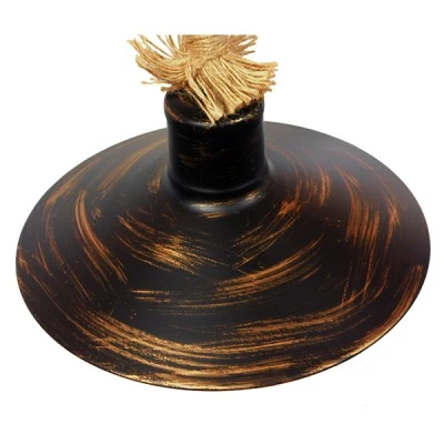 Boho φωτιστικό τοίχου - απλίκα kelvo® VINSA με ντουί E27 1xE27 AC 220-240V IP20 χάλκινο & μπεζ 50x27x25cm