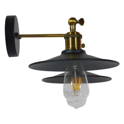 Vintage επιτοίχια απλίκα kelvo® MINIMALL με 2 ντουί E27 AC 220-240V IP20 μαύρο & χρυσό 30x60x18cm 01069 Vintage επιτοίχια απλίκα kelvo® MINIMALL με 2 ντουί E27 AC 220-240V IP20 μαύρο & χρυσό 30x60x18cm 01069