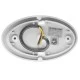 Μοντέρνα επιτοίχια απλίκα LED GLOBOSTAR® THIRD 10W 1400lm IP65 θερμό λευκό 2700K λευκό ματ 15.1 x 9.3 x 14.5cm 93070