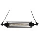 GloboStar® TUBE 01085 Vintage Industrial Κρεμαστό Φωτιστικό Οροφής Μαύρο Μεταλλικό Μ43 x Π11 x Υ11cm