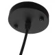 GloboStar® EARTH 01205 Vintage Κρεμαστό Φωτιστικό Φιγούρα Μονόφωτο 1 x E27 IP20 Μαύρο Μέταλλο - Μ30 x Π30 x Υ30cm