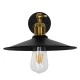 Vintage επιτοίχιο φωτιστικό kelvo® MINIMALL με ντουί 1 x E27 AC 220-240V IP20 μαύρο & χρυσό 22x39x18cm 01039