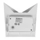 Μοντέρνη επιτοίχια απλίκα LED kelvo® STEALTH 10W 1200lm 60° AC 220-240V IP65 ψυχρό λευκό 6000K Bridgelux COB chip λευκό ματ 17x7.5x17cm