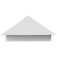 Μοντέρνη επιτοίχια απλίκα LED kelvo® STEALTH 10W 1200lm 60° AC 220-240V IP65 ψυχρό λευκό 6000K Bridgelux COB chip λευκό ματ 17x7.5x17cm
