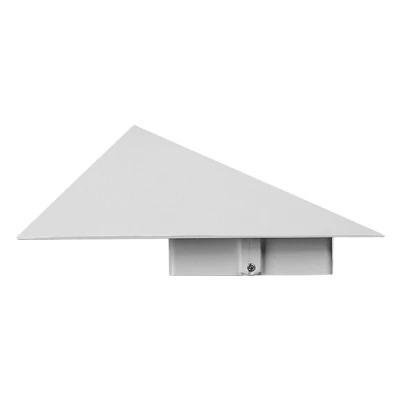 Μοντέρνη επιτοίχια απλίκα LED kelvo® STEALTH 10W 1200lm 60° AC 220-240V IP65 ψυχρό λευκό 6000K Bridgelux COB chip λευκό ματ 17x7.5x17cm