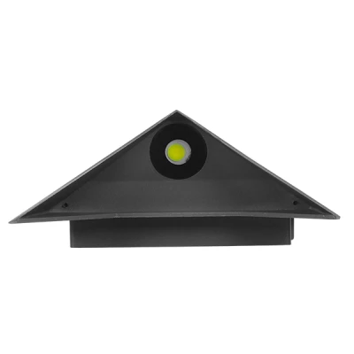 Μοντέρνο φωτιστικό τοίχου LED kelvo® STEALTH 10W 1200lm 60° AC 220-240V IP65 ψυχρό λευκό 6000K γκρι ανθρακί ματ 17x7.5x17cm