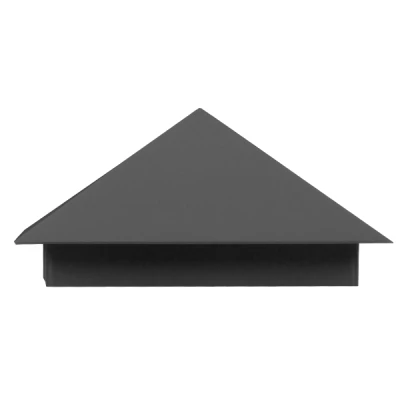 Μοντέρνο φωτιστικό τοίχου LED kelvo® STEALTH 10W 1200lm 60° AC 220-240V IP65 ψυχρό λευκό 6000K γκρι ανθρακί ματ 17x7.5x17cm