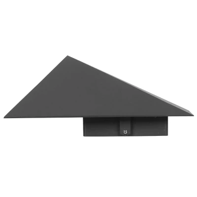 Μοντέρνο φωτιστικό τοίχου LED kelvo® STEALTH 10W 1200lm 60° AC 220-240V IP65 ψυχρό λευκό 6000K γκρι ανθρακί ματ 17x7.5x17cm