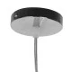 Boho κρεμαστό φωτιστικό Cheope μονόφωτο καφέ σκούρο ξύλινο ψάθινο Rattan Φ50 E27 1 x E27 AC 220-240V