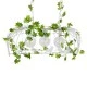 GloboStar® NEST 01647 Vintage Κρεμαστό Φωτιστικό Φιγούρα Τρίφωτο 3 x E27 IP20 Λευκό Μέταλλο με Πράσινο Πλαστικό - Μ85.5 x Π37.5 x Y38cm