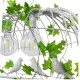 GloboStar® NEST 01647 Vintage Κρεμαστό Φωτιστικό Φιγούρα Τρίφωτο 3 x E27 IP20 Λευκό Μέταλλο με Πράσινο Πλαστικό - Μ85.5 x Π37.5 x Y38cm