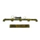 GloboStar® CANAL 01669 Vintage Industrial Κρεμαστό Φωτιστικό Οροφής Πολύφωτο 5 x E27 Μπρούτζινο Μεταλλικό Ράγα Μ92 x Π5 x Y8cm