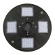 Φωτιστικό κεφαλής Post Top πλατείας LED 25W ψυχρό λευκό 6000K 2000lm 120° με ενσωματωμένο φωτοβολταϊκό πάνελ & μπαταρία 24000mAh & αισθητήρα κίνησης-ημέρας-νύχτας Φ50cm x Υ19cm IP65