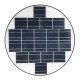 Φωτιστικό κεφαλής Post Top πλατείας LED 25W ψυχρό λευκό 6000K 2000lm 120° με ενσωματωμένο φωτοβολταϊκό πάνελ & μπαταρία 24000mAh & αισθητήρα κίνησης-ημέρας-νύχτας Φ50cm x Υ19cm IP65