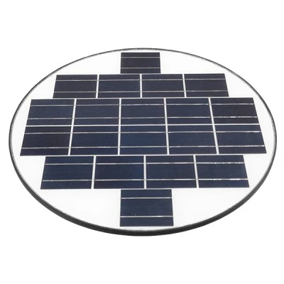 Φωτιστικό κεφαλής Post Top πλατείας LED 25W ψυχρό λευκό 6000K 2000lm 120° με ενσωματωμένο φωτοβολταϊκό πάνελ & μπαταρία 24000mAh & αισθητήρα κίνησης-ημέρας-νύχτας Φ50cm x Υ19cm IP65