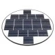 Φωτιστικό κεφαλής Post Top πλατείας LED 25W ψυχρό λευκό 6000K 2000lm 120° με ενσωματωμένο φωτοβολταϊκό πάνελ & μπαταρία 24000mAh & αισθητήρα κίνησης-ημέρας-νύχτας Φ50cm x Υ19cm IP65
