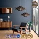Boho κρεμαστό φωτιστικό SASSO μονόφωτο καφέ σκούρο ξύλινο ψάθινο RATTAN Φ50 1 x E27 AC 220-240V