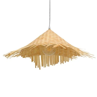 Boho κρεμαστό φωτιστικό RICEHAT μονόφωτο μπέζ ξύλινο ψάθινο Rattan Φ70 1 x E27 AC 220-240V Boho κρεμαστό φωτιστικό RICEHAT μονόφωτο μπέζ ξύλινο ψάθινο Rattan Φ70 1 x E27 AC 220-240V