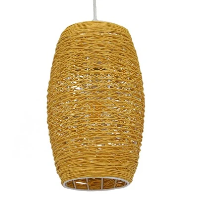 Boho Κρεμαστό Φωτιστικό INCASS Μονόφωτο Καφέ Ξύλινο Bamboo Φ15 1 x E27 AC 220-240V Boho Κρεμαστό Φωτιστικό INCASS Μονόφωτο Καφέ Ξύλινο Bamboo Φ15 1 x E27 AC 220-240V