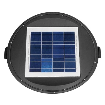 Φωτιστικό στύλου/κολώνας πλατείας LED 25W θερμό λευκό 3000K 2500lm ανθρακί με ενσωματωμένο φωτοβολταϊκό πάνελ & μπαταρία 24000mAh & αισθητήρα κίνησης-ημέρας-νύχτας Μ60xΠ47xΥ48cm IP65
