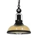 GloboStar® BILLIARD 00971 Vintage Industrial Κρεμαστό Φωτιστικό Οροφής Μονόφωτο 1 x E27 Mαύρο Μεταλλικό Καμπάνα Φ25 x Υ29cm