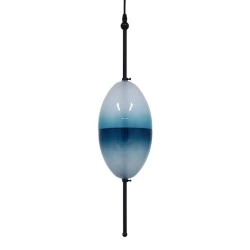 Μοντέρνο κρεμαστό φωτιστικό οροφής TEARDROP 3 x G4 AC 220-240V γυάλινο τιρκουάζ διάφανο Φ16cm