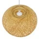Boho κρεμαστό φωτιστικό SAN TROPEZ μονόφωτο καφέ ξύλινο Bamboo Φ38 1 x E27 AC 220-240V