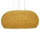 Boho κρεμαστό φωτιστικό FIJI INCASS μονόφωτο καφέ ξύλινο BAMBOO Φ60 5 x E27 AC 220-240V