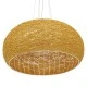 Boho κρεμαστό φωτιστικό FIJI INCASS μονόφωτο καφέ ξύλινο BAMBOO Φ60 5 x E27 AC 220-240V