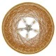 Boho κρεμαστό φωτιστικό FIJI INCASS μονόφωτο καφέ ξύλινο BAMBOO Φ60 5 x E27 AC 220-240V