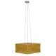 Boho κρεμαστό φωτιστικό INCASS  μονόφωτο καφέ ξύλινο Bamboo 5 x E27 AC 220-240V