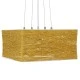 Boho κρεμαστό φωτιστικό INCASS  μονόφωτο καφέ ξύλινο Bamboo 5 x E27 AC 220-240V