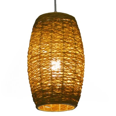 Boho Κρεμαστό Φωτιστικό INCASS Μονόφωτο Καφέ Ξύλινο Bamboo Φ15 1 x E27 AC 220-240V Boho Κρεμαστό Φωτιστικό INCASS Μονόφωτο Καφέ Ξύλινο Bamboo Φ15 1 x E27 AC 220-240V