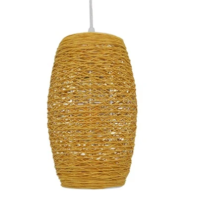 Boho Κρεμαστό Φωτιστικό INCASS Μονόφωτο Καφέ Ξύλινο Bamboo Φ15 1 x E27 AC 220-240V Boho Κρεμαστό Φωτιστικό INCASS Μονόφωτο Καφέ Ξύλινο Bamboo Φ15 1 x E27 AC 220-240V