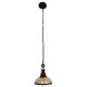 GloboStar® BILLIARD 00971 Vintage Industrial Κρεμαστό Φωτιστικό Οροφής Μονόφωτο 1 x E27 Mαύρο Μεταλλικό Καμπάνα Φ25 x Υ29cm